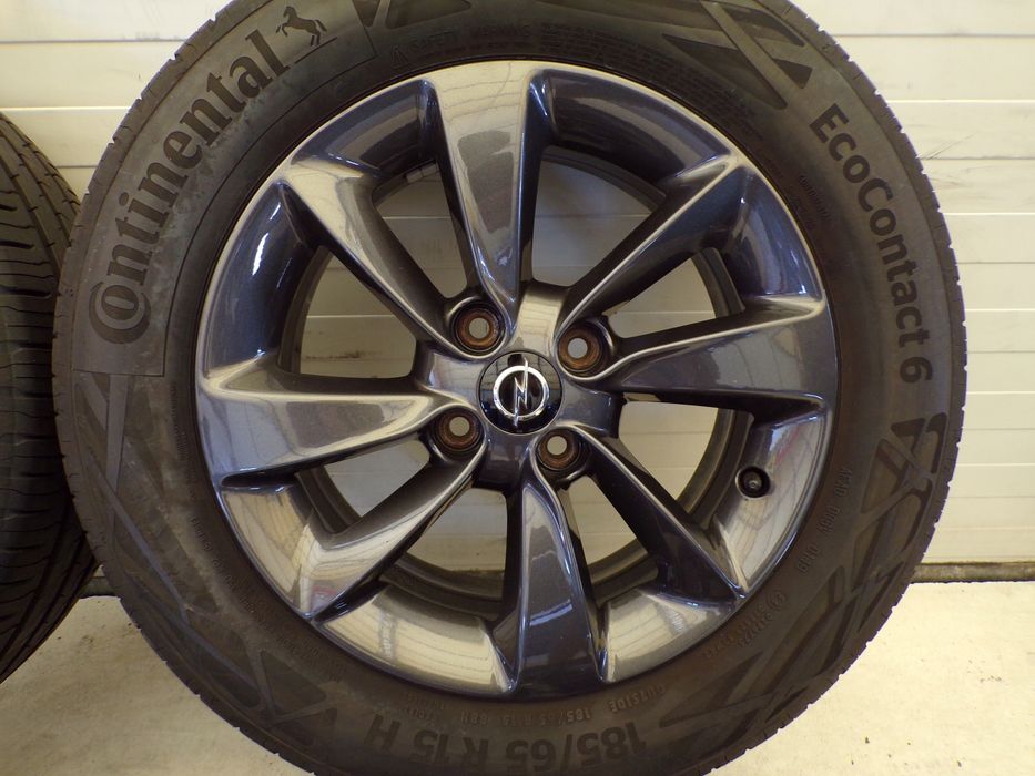 felgi aluminiowe do opel corsa e adam 15 4x100 et39 0p070k2 ładne