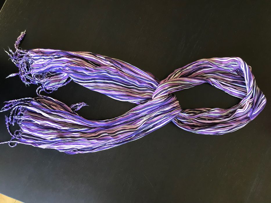 Cachecol Roxo c/ Franjas