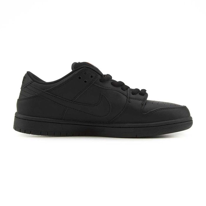 !!WOW!! NIke SB Dunk Low Total Black Leather 37 38 39 40 41 42 43 44
