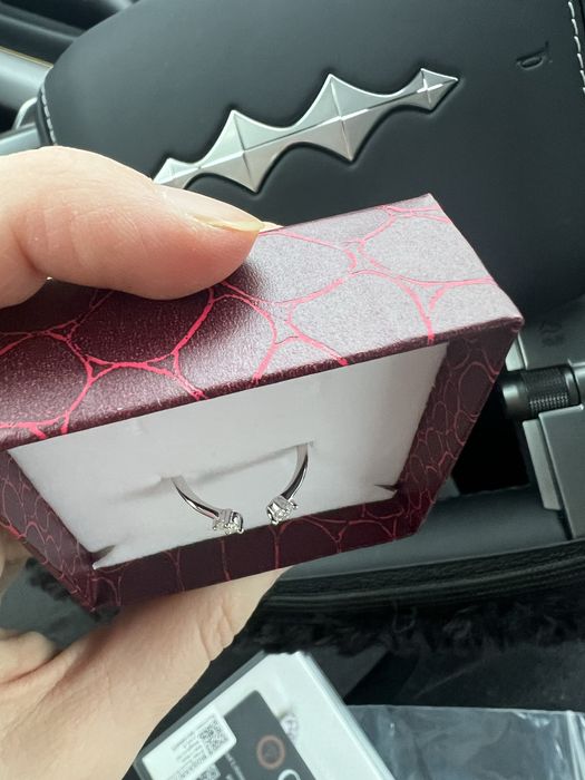 Срібло 925 кільце колечко розмір регулюється муассаніт муассанит