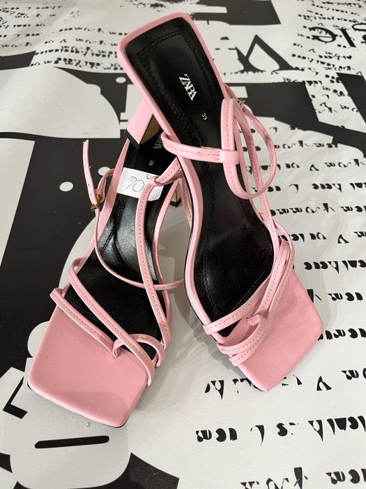 sandaly Zara rozowe r.39