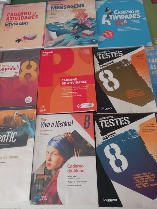 Cadernos de exercícios 8° ano
