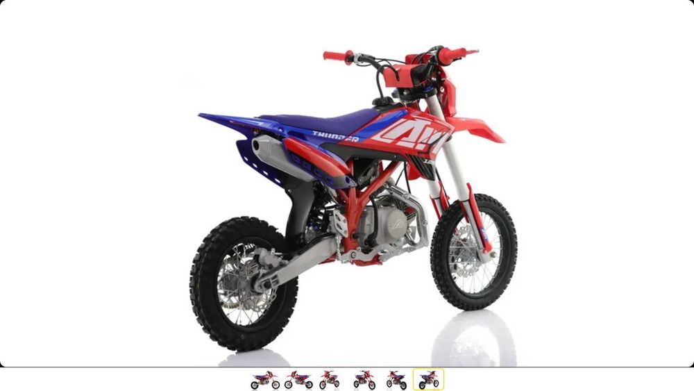 Пітбайк APOLLO THUNDER 125 на колесах (14/12) і (17/14)