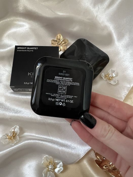 Палетка тіней kiko New Bright Quartet Eyeshadow Palette 01 02 03