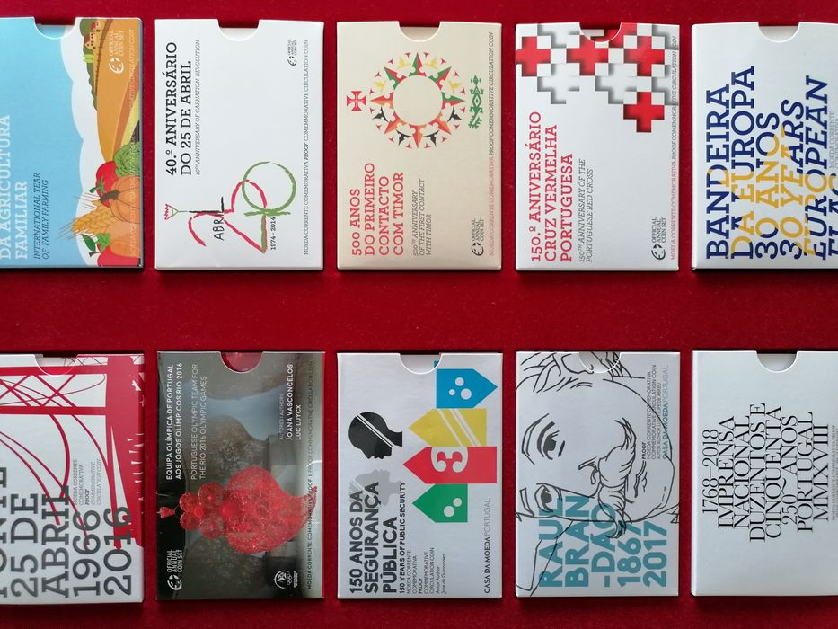 Moedas Comemorativas Proof Portugal 2€