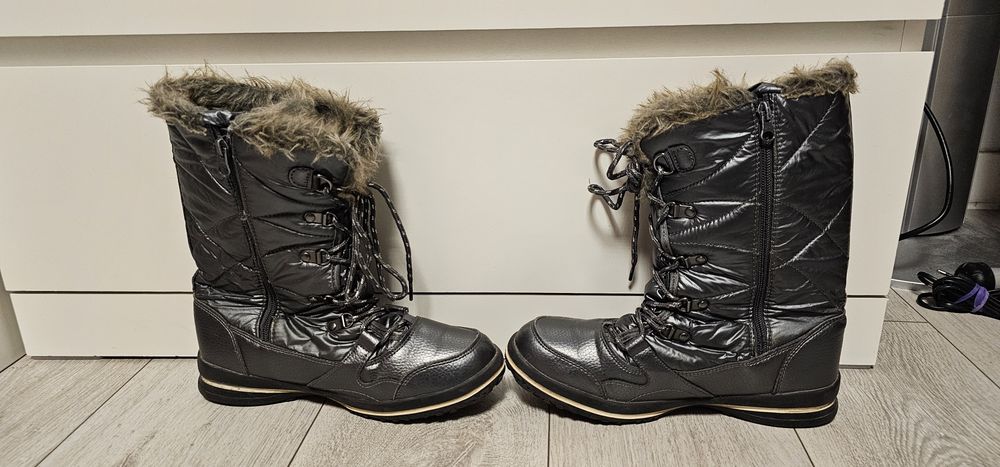 Everest buty zimowe damskie rozmiar 39 wkładka 24,5cm stan bardzo dobr