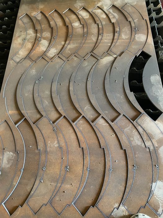 Wypalanie elementow plazma cnc, blachy, marki, formatki