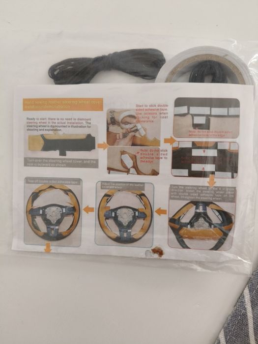 Kit para forrar volante automóvel