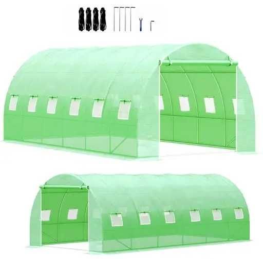 Теплиця парник для розсади 18 м² тент тунель теплица для огорода сада