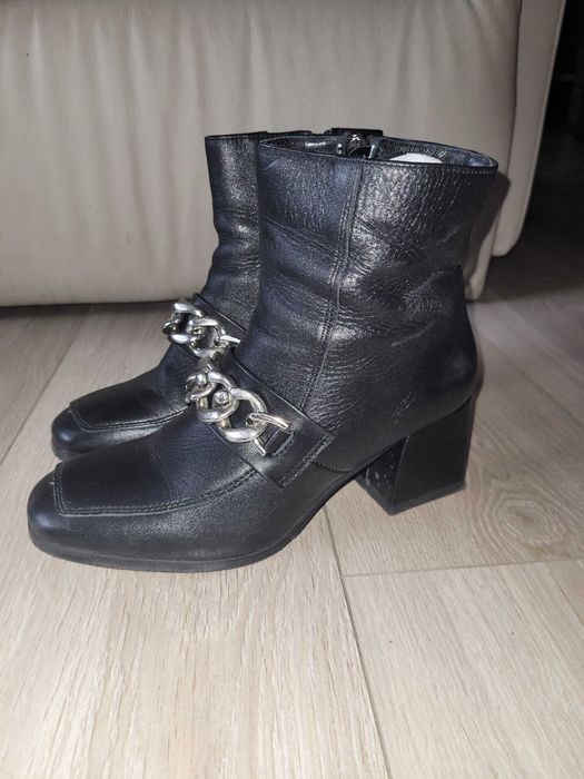 Botki Nessi skóra naturalna r.37