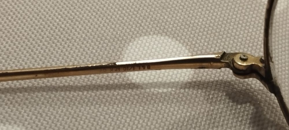 óculos antigos plaqueado 12k