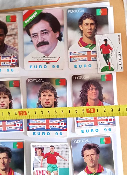 11 Autocolantes e 7 Calendários Eurocup 96