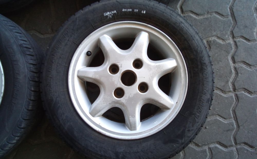 JANTES MITSUBISHI R14 COM PNEUS 185/65 FURAÇÃO 4X100