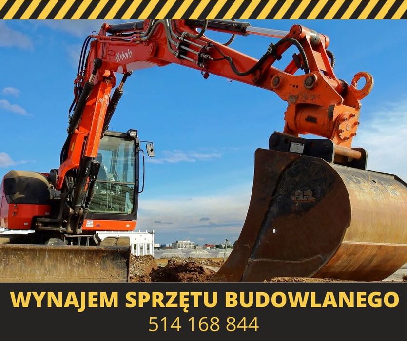 Usługi koparkami - sprzęt budowlany wraz z operatorem