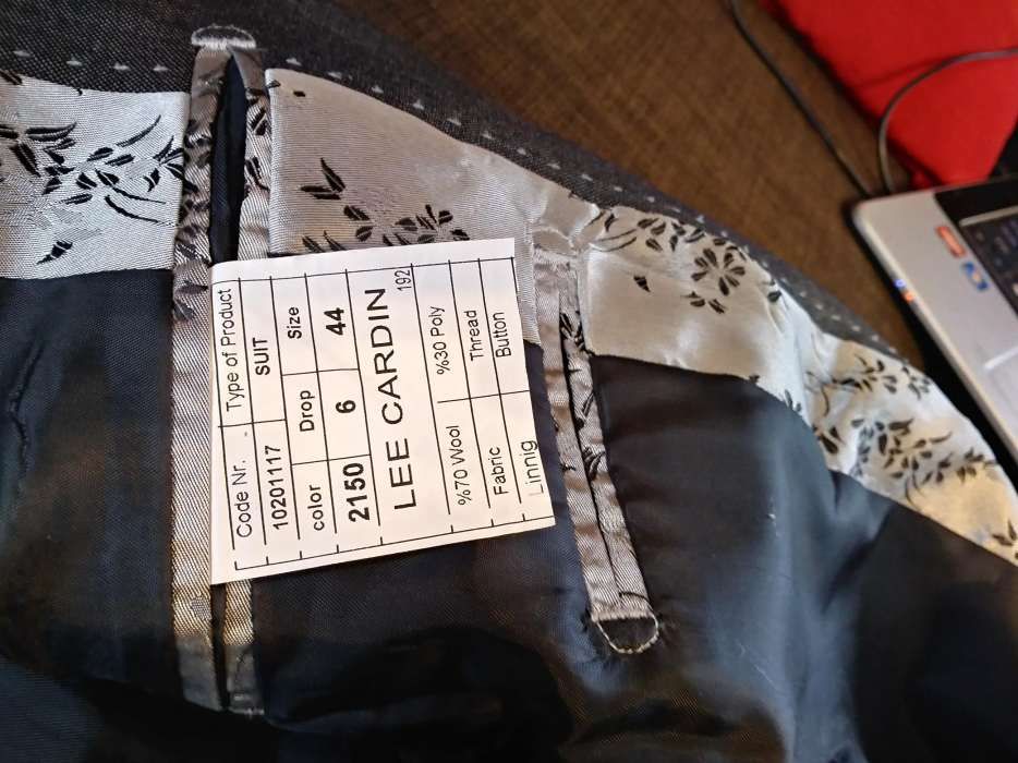 Garnitur męski szary