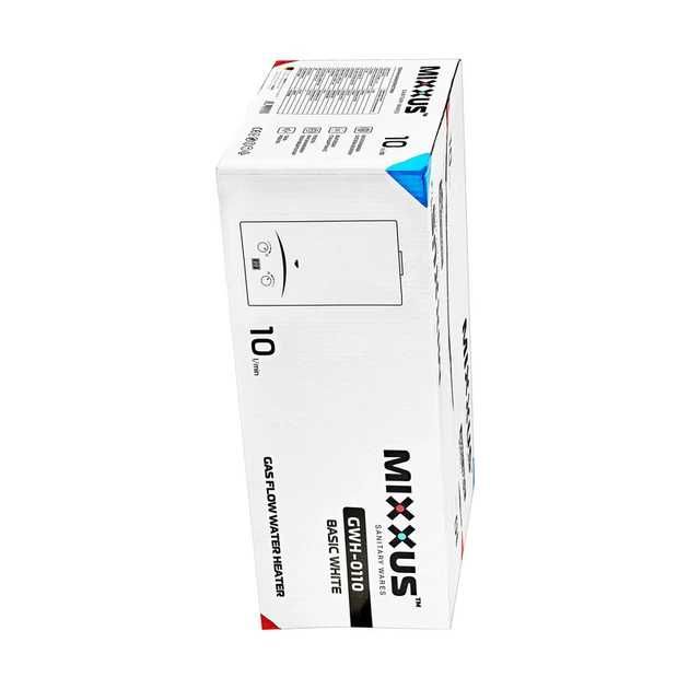 Газова колонка MIXXUS GWH-0110 BASIC WHITE димохідна 10 л/хв