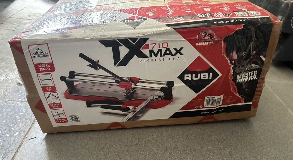 Máquina (manual) corte azulejo Rubi TX 710 MAX