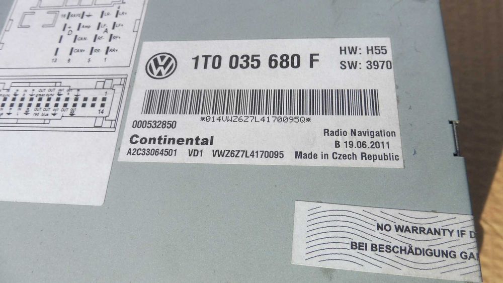 Nawigacja VW  RNS 510 LED  1T0.035.680F
