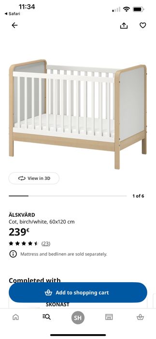 Berço Ikea Älskvärd