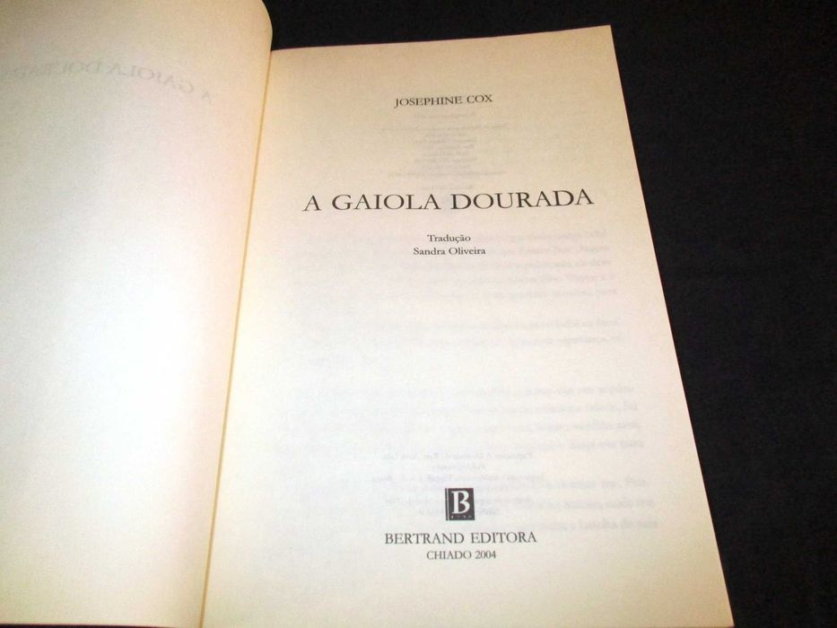 Livro A Gaiola Dourada Josephine Cox Bertrand