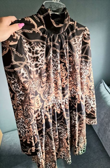 Lola fasion sukienka etno 36s wzór aztecki
