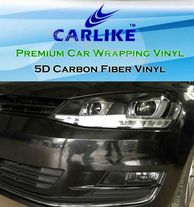 Автоплівка CARLIKE Carbon 3D/5D PVC глянсова вінілова для тюнінгу