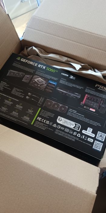 ASUS Prime RTX 5060 Ti 16GB – prawie nowa, gwarancja, ideał