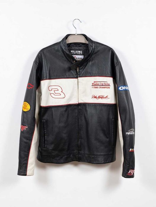 Шкіряна куртка NASCAR Dale Earnhardt #3 Vintage Racing Jacket USA XL — стан як нова! Оригінал США XL