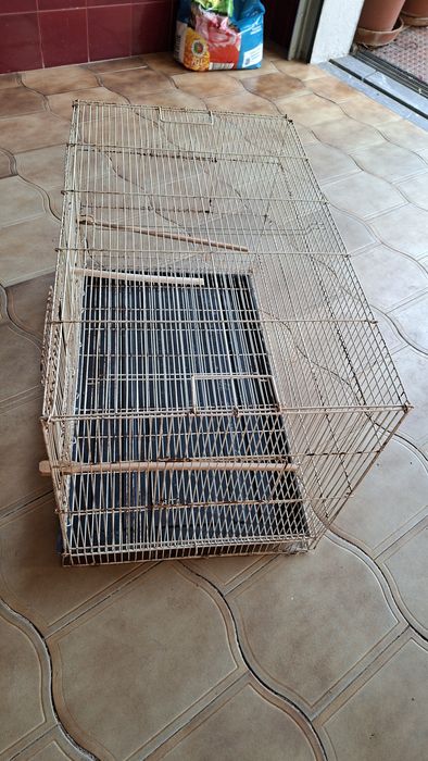 duas gaiolas para passaros
