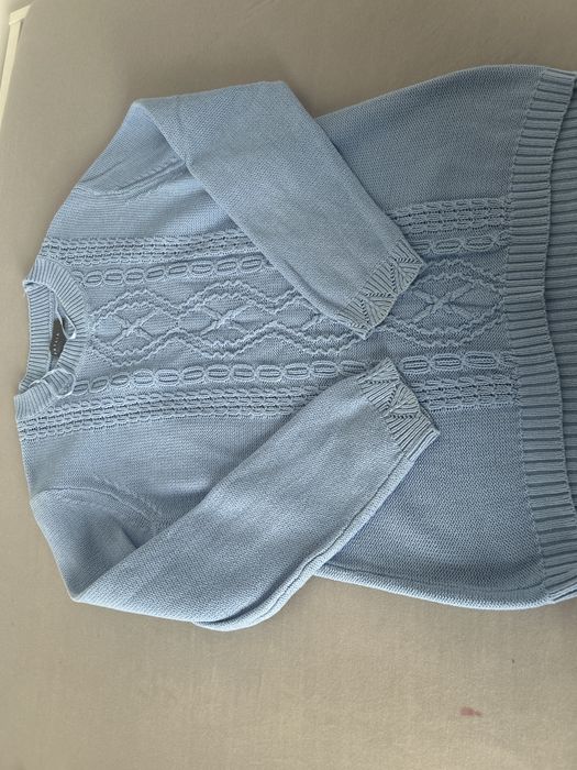 Papaya bawelniany błękitny  sweter rozm. L-Xl