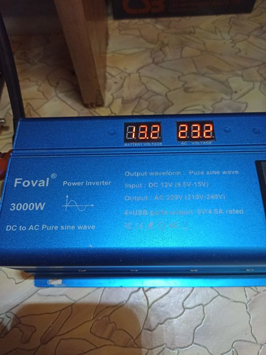 Інвертор Foval 3000w чистий синус