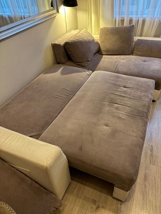 Sofa narożnik wypoczynek z funkcją spania 250x150
