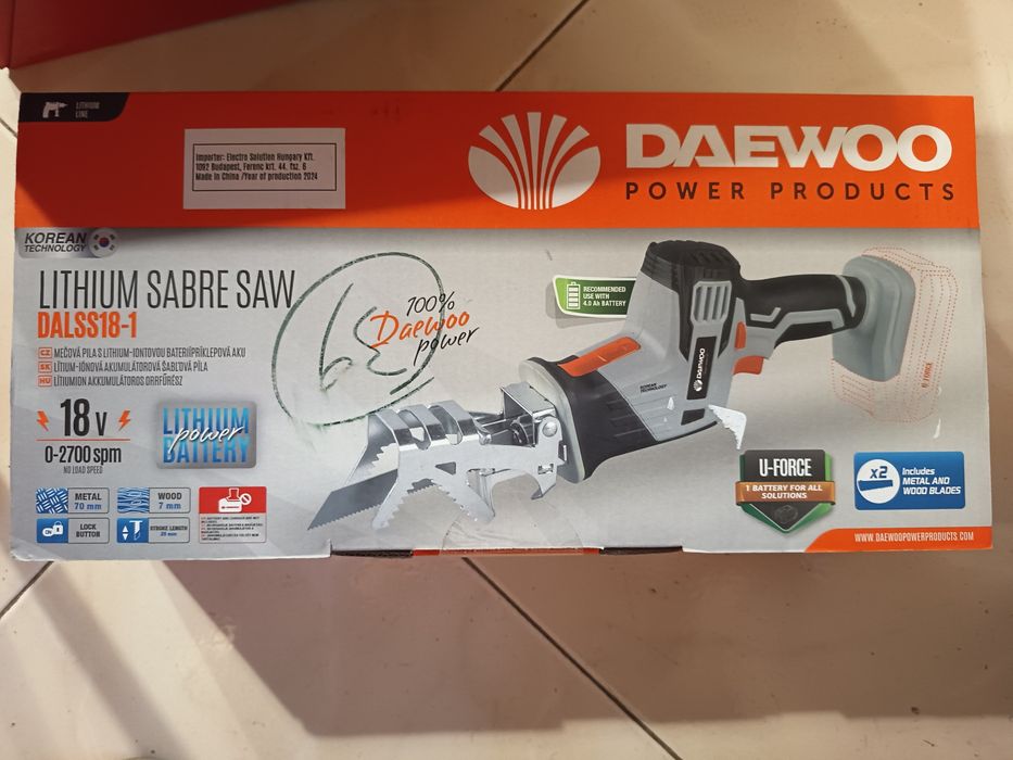 Serra sabre Daewoo nova e selada. Último preço