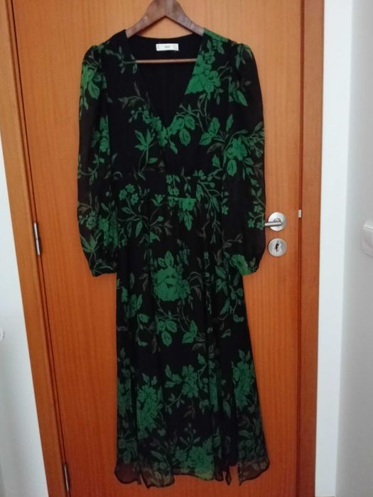 Vestido de seda comprido