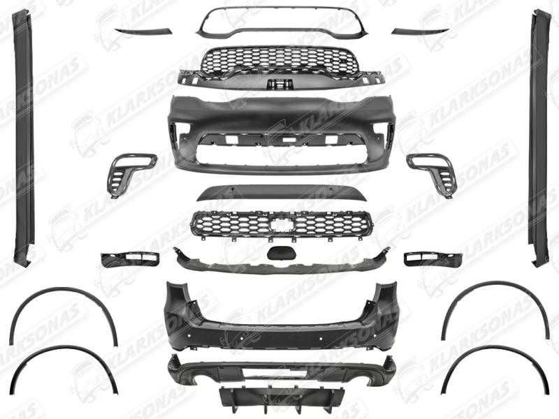 Бампер передній , задній , пороги , обвіс , комплект SRT DODGE DURANGO 2021+