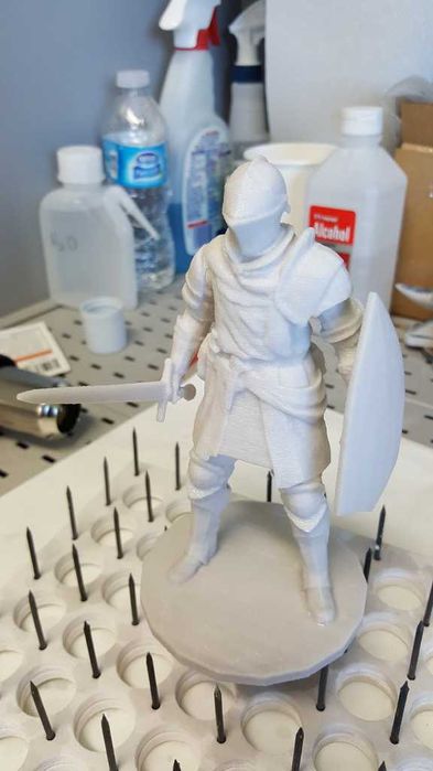 Elitarny rycerz Elite Knight - Dark souls statuetka Druk 3D PLA biały