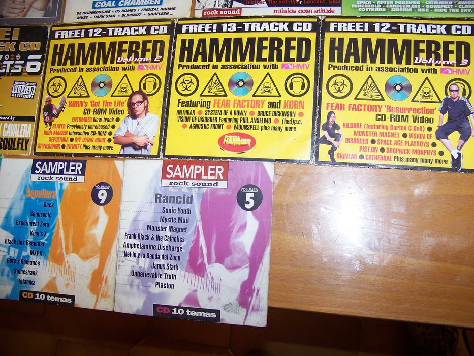 30 cds de heavy metal e rock