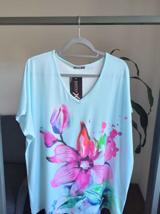 Bluzka damska kwiaty ZENTEX NOWA z metką