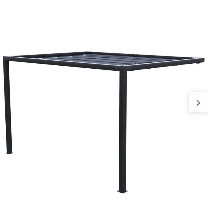 Pawilon ogrodowy pergola Manea 260x350x220 cm przyścienny antracyt