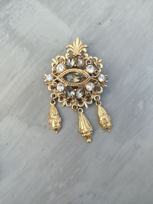 Брошь вінтажна. Чеська.