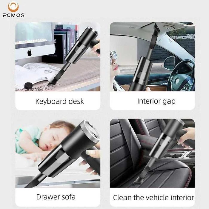 Aspirador portátil bateria casa carro aspirar limpeza sem filtro NOVO