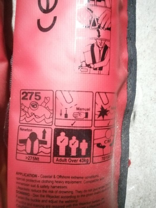 Colete salva vidas 275N espetacular