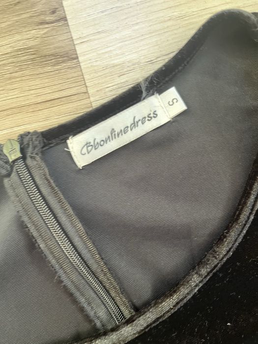 bbonlinedress welurowa sukienka 36 mini S