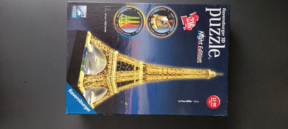 Puzzle 3D LED wieża Eiffla