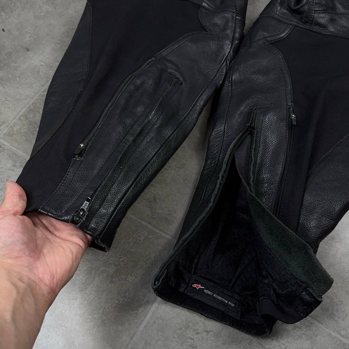 Мотоштани Alpinestars Leather Мотоштаны штани мото брюки штаны кожа шкіра джинсы спортбайк кожанки мотоцикл экипировка защита ног harley devidson