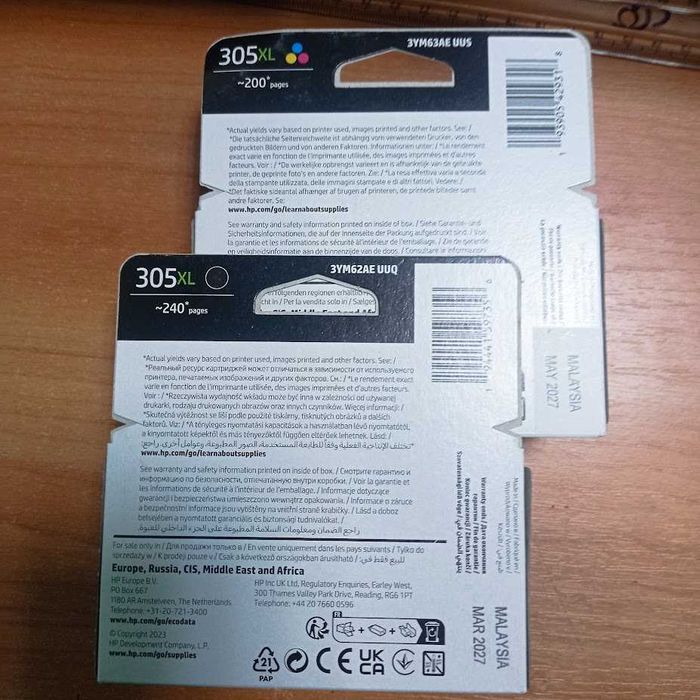 Картридж HP 305 XL  2 шт
