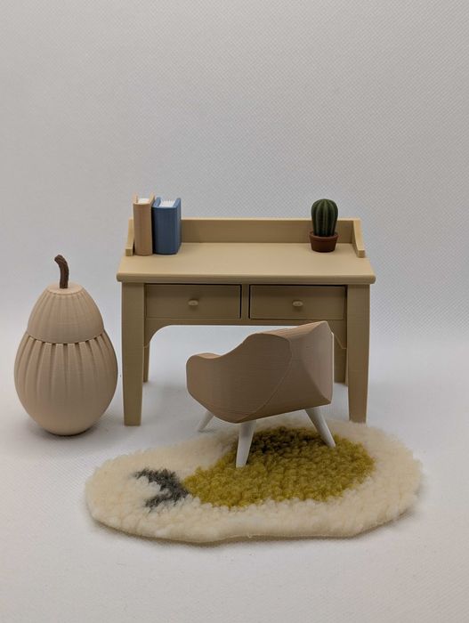 Mebelki do domku dla lalek i myszek Maileg - Zestaw Pokoik z szafą