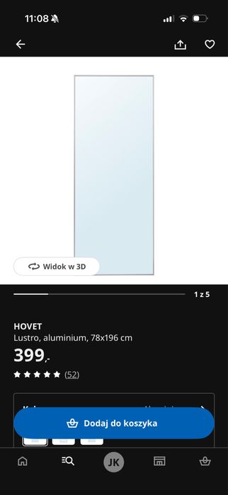 Lustro Hovet 78x196