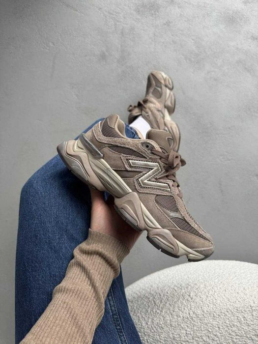 Кроссовки New Balance 9060 Baby Beige Brown/Кросівки Жіночі Нью Беланс