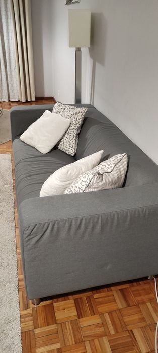 Sofá cinzento 3 lugares
